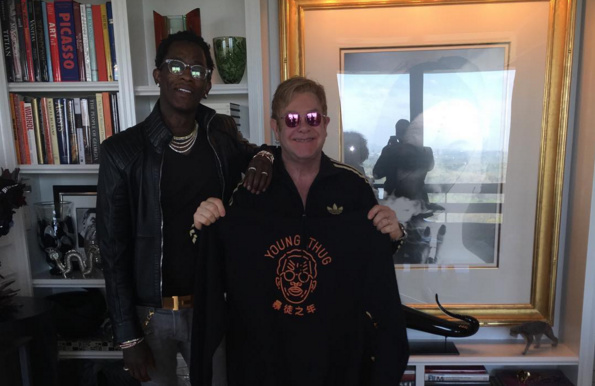 Here’s a Photo of Young Thug and Elton John Because Sometimes God Smiles