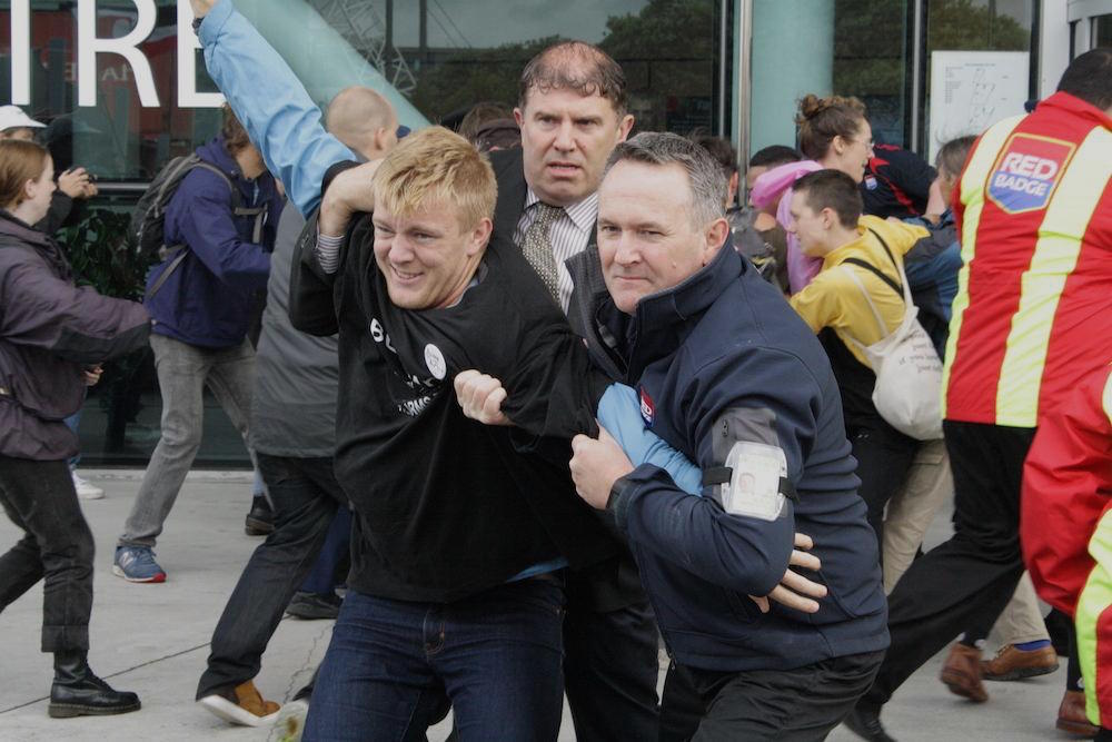 Peaceful Protest Turns Violent at New Zealand’s Arms Conference
