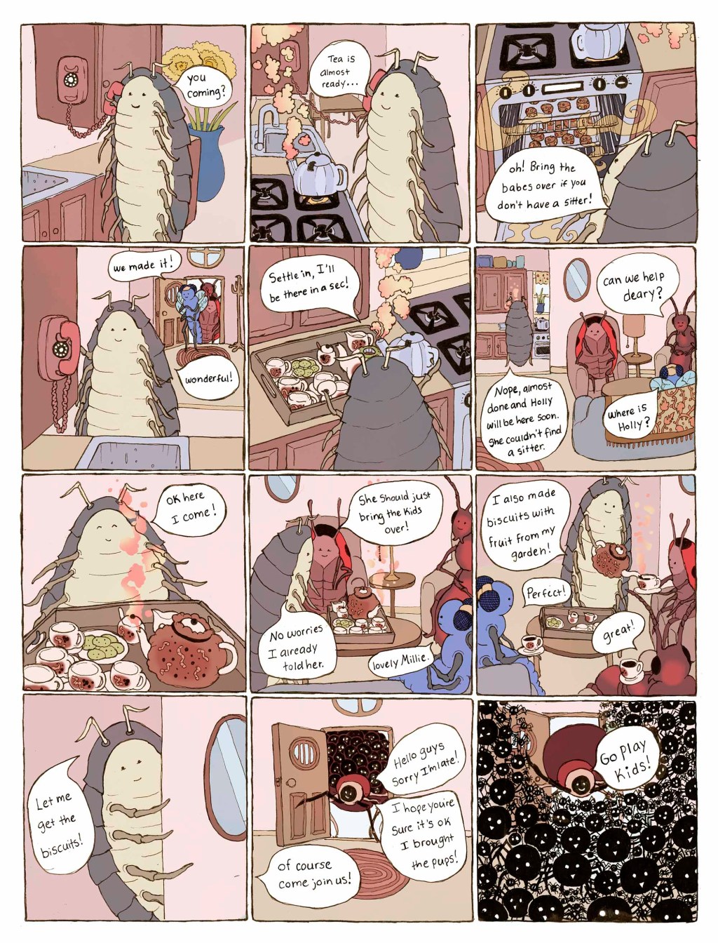 ‘Pillbug’s Tea Time,’ Today’s Comic by Allison Conway