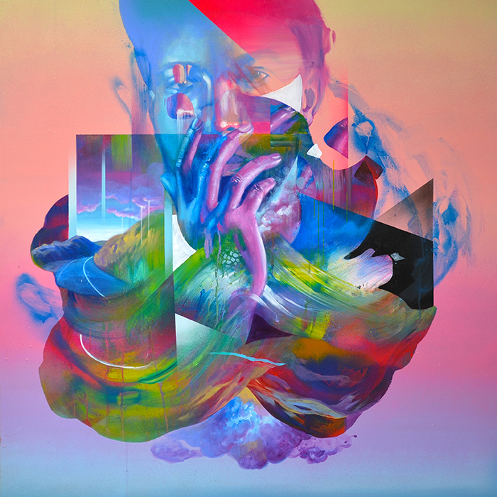 Glitchy Gradients and Heartfelt Hues Form Hueman’s ‘Hyperlimbo’ Paintings