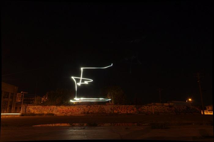 Long-Exposure Photos Capture Light Art with Drones in New Mexico