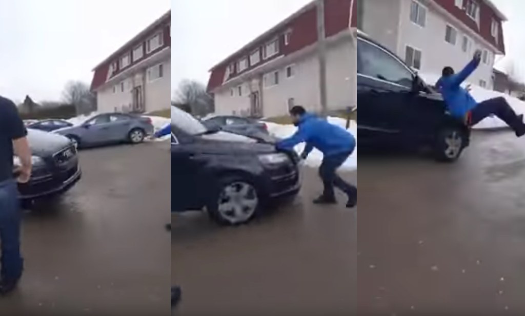 Angry Old Man Runs Over Dude With His SUV, Is Caught on Tape, Pleads Guilty