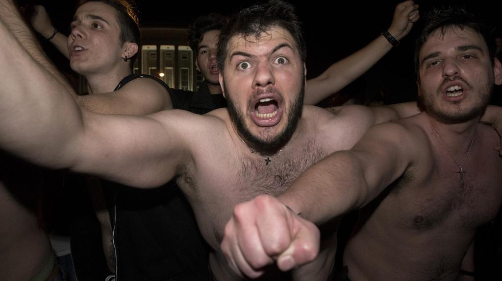 Wir waren unter fanatisch feiernden PAOK-Fans