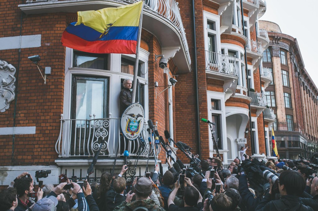 What Happened When Assange Addressed the Press