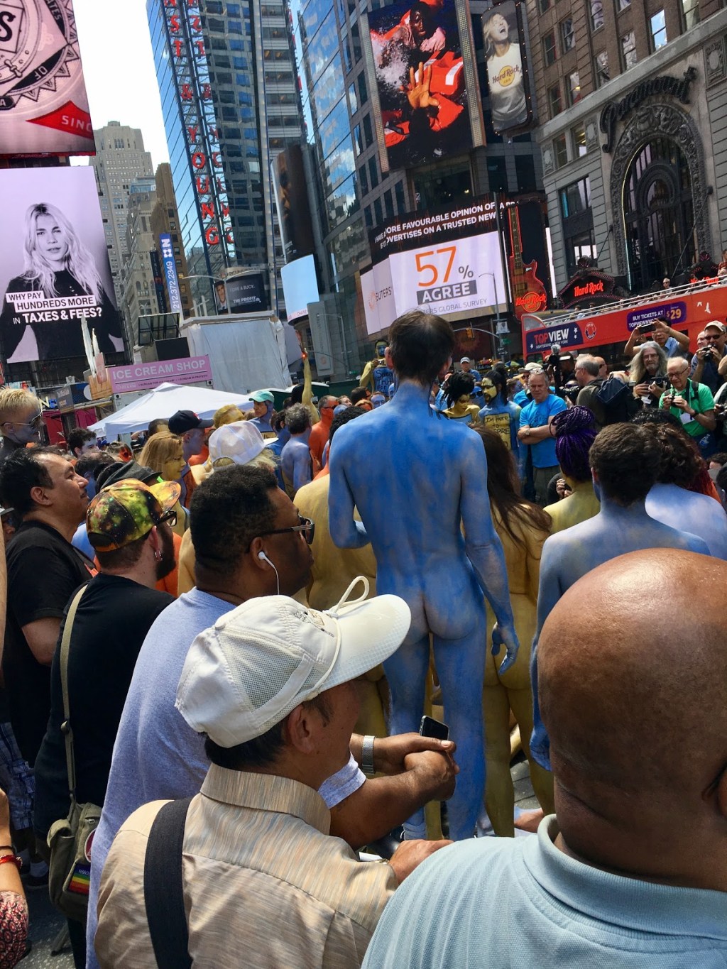 [NSFW] Times Square Went Nude for “Bodypainting Day”