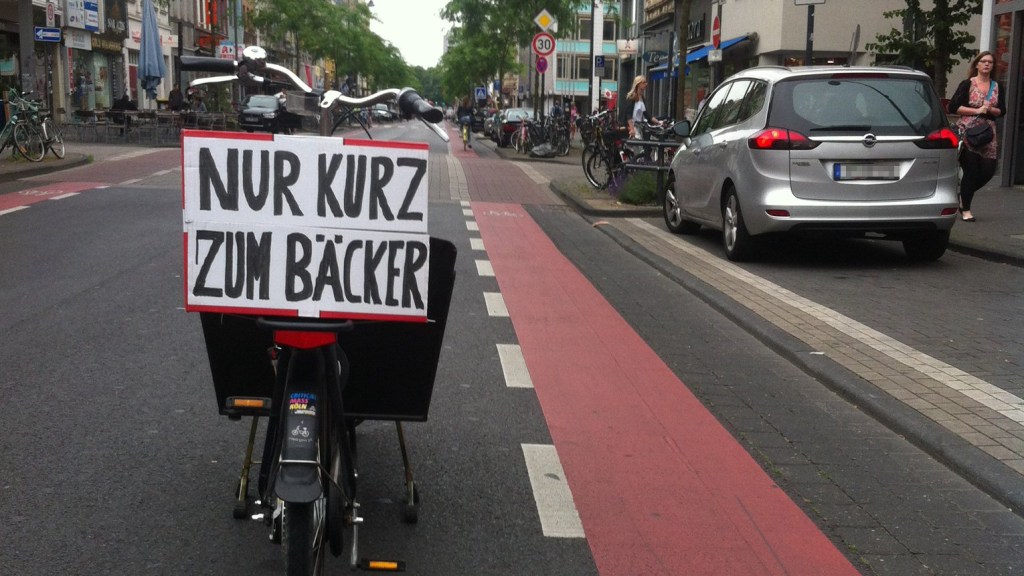 Zugeparkte Radwege: So wehrt sich ein Kölner Radfahrer