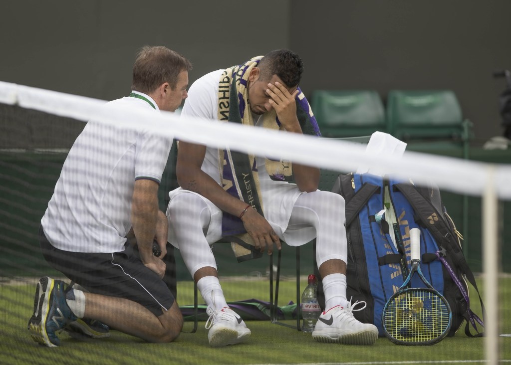 Kyrgios Out of Wimbledon After Re-Aggravating Hip Injury