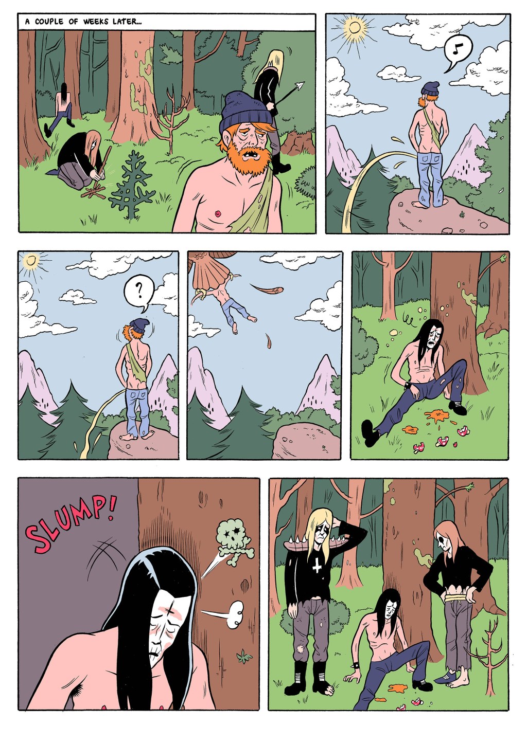 ‘Black Metal Musicians Lost in the Woods,’ Today’s Comic by Pedro D’Apremont