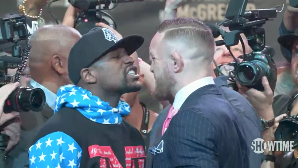 Mayweather and McGregor Finally Meet at First of Four Press Conferences