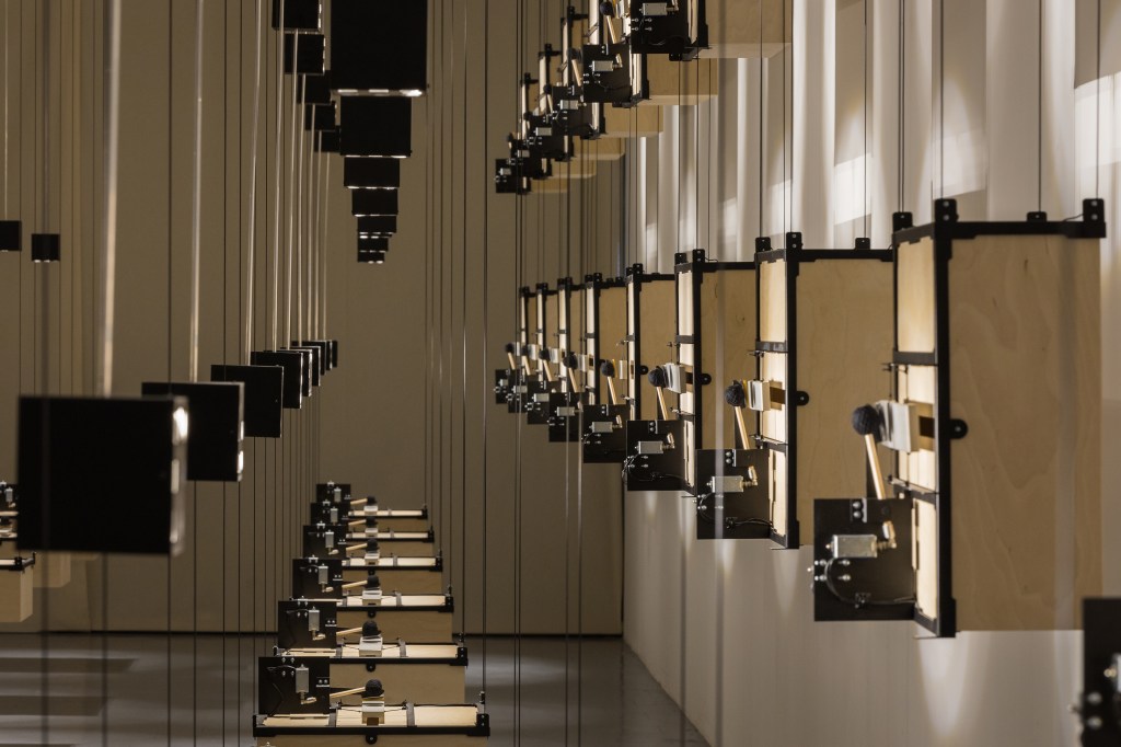 Massive Robotic Instrument Turns Smartphone Data into Sounds