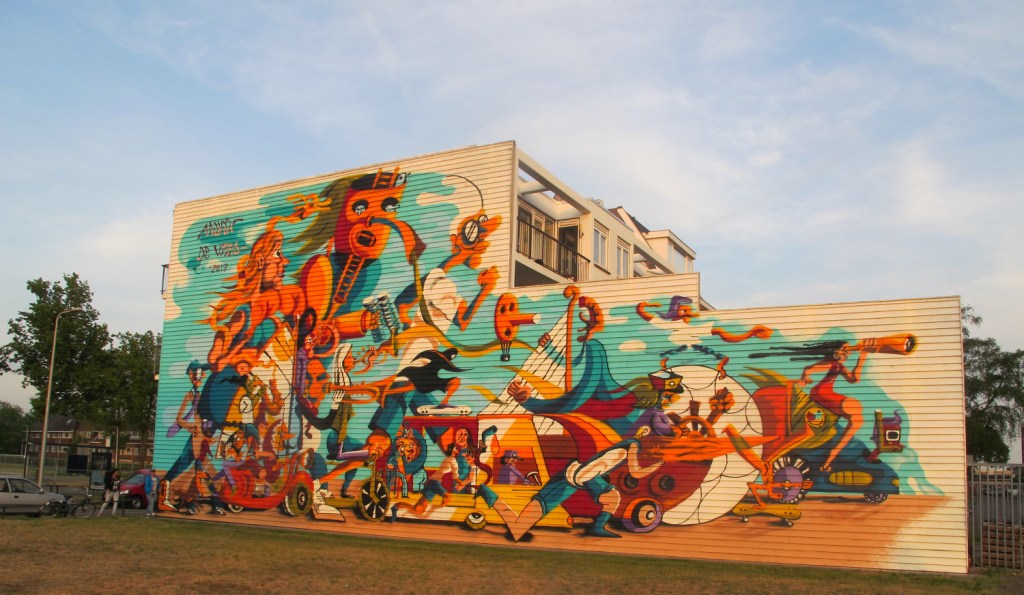 A Dutch Street Artist Crowdsourced This Vibrant Mural