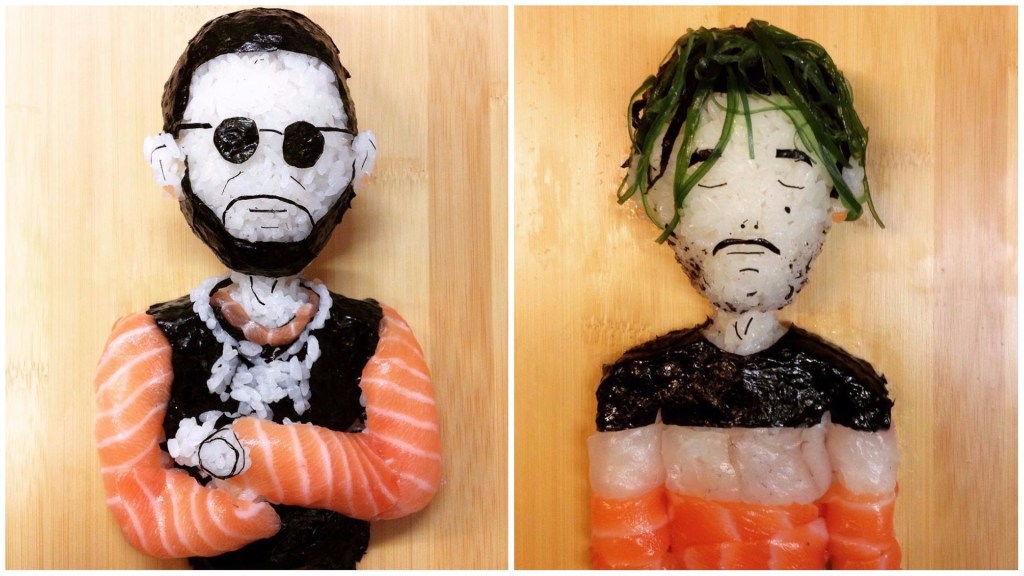 Deze chef verandert zijn favoriete rappers in heerlijke hapjes sushi