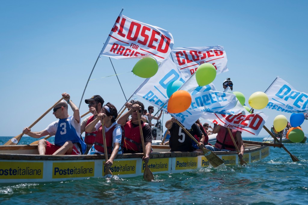 Locals Face Off Against Extremist Anti-Refugee Ship in the Mediterranean