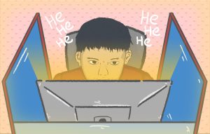 Tren cerita stensil di warnet Indonesia
