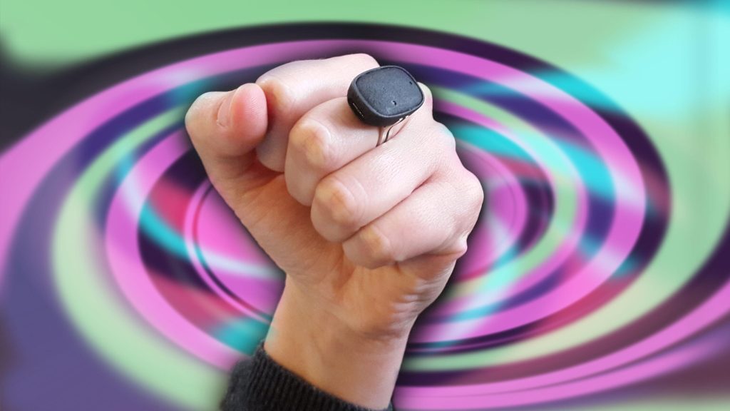 Ich habe einen hightech Moodring getragen, um weniger gestresst zu sein