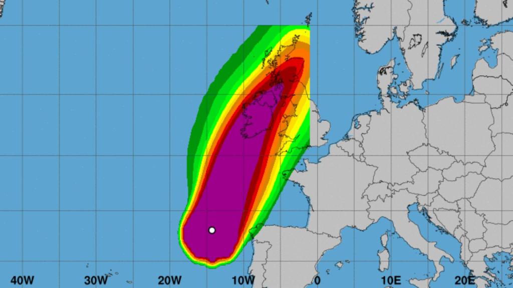 Zelfs meteorologen snappen geen hout van orkaan Ophelia