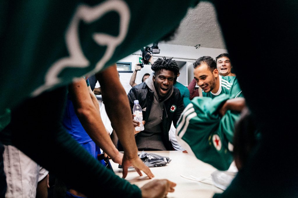 Le Red Star, côté vestiaire