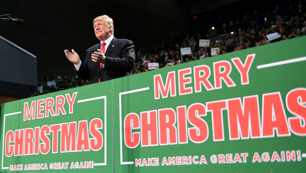Trump put himself on Santa’s nice list this year