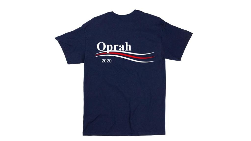 Selvfølgelig findes der allerede merchandise til den hypotetiske Oprah 2020-kampagne