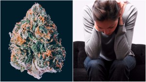 weed giving a woman anxiety