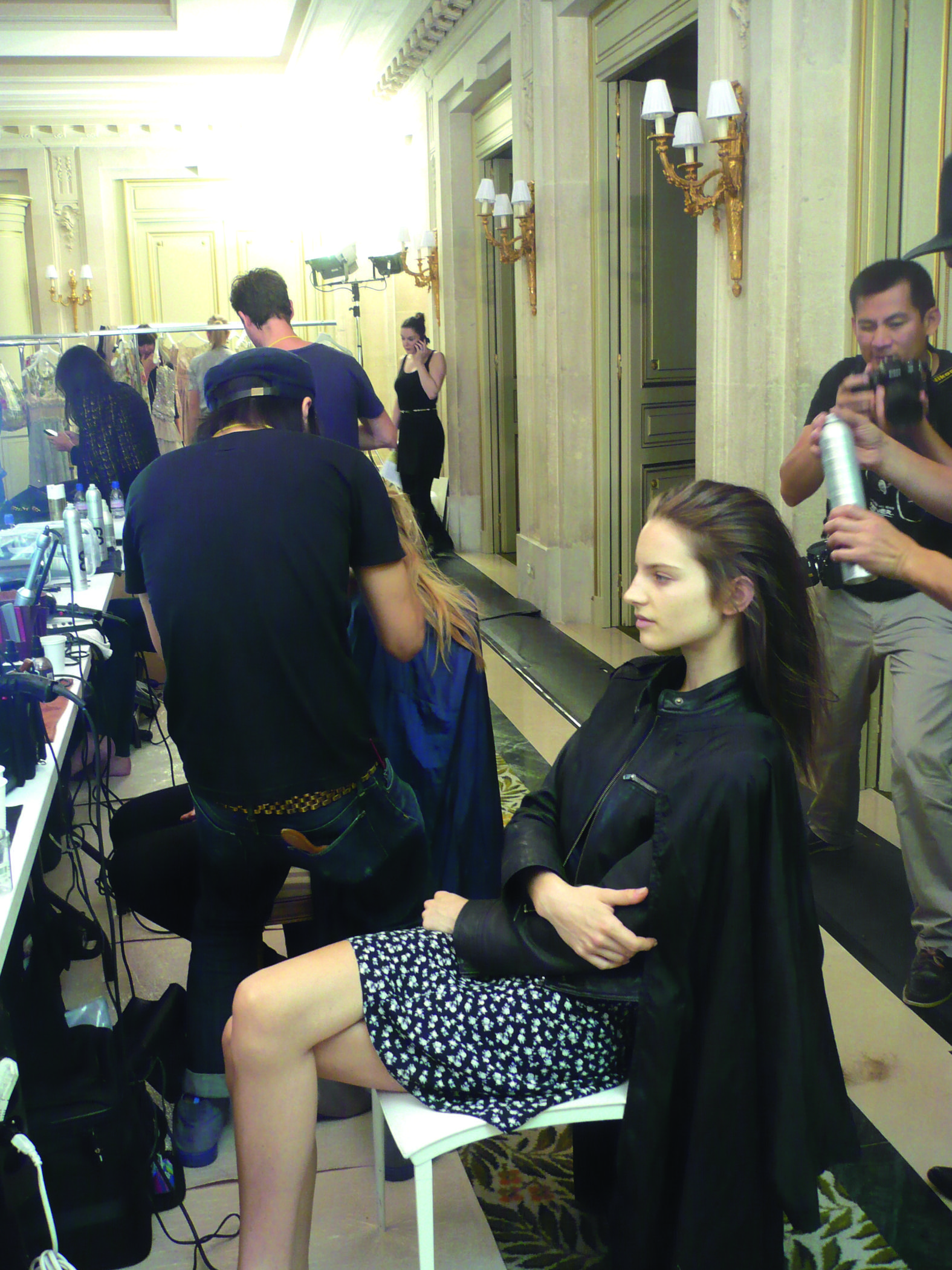 Backstage από την καριέρα της ως μοντέλο.