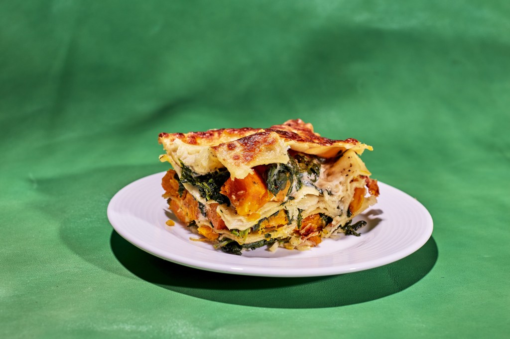 Lasagna di zucca e spinaci