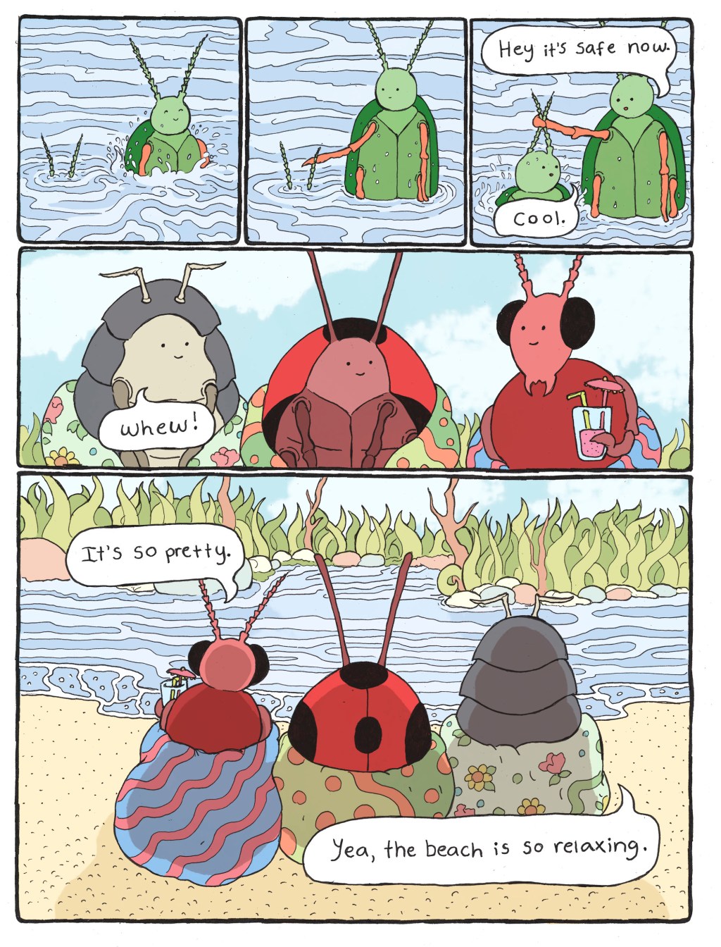 ‘Bugs Go to the Beach,’ Today’s Comic by Allison Conway