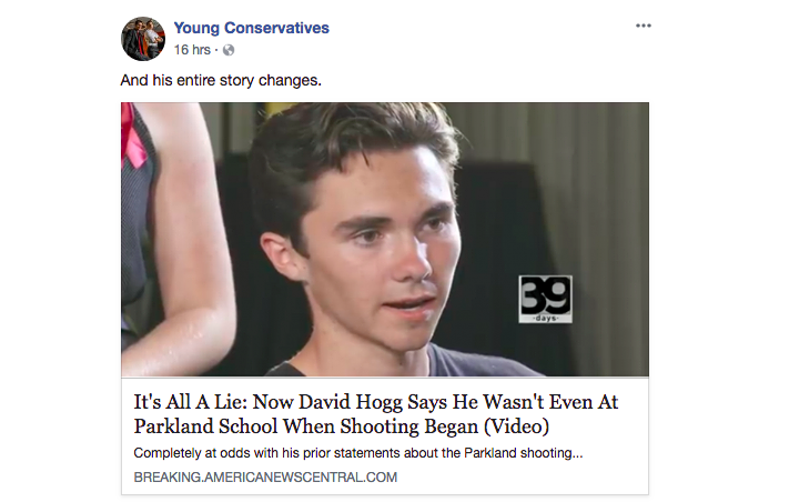 Fake News About the Parkland Kids Is Still Going Viral on Facebook