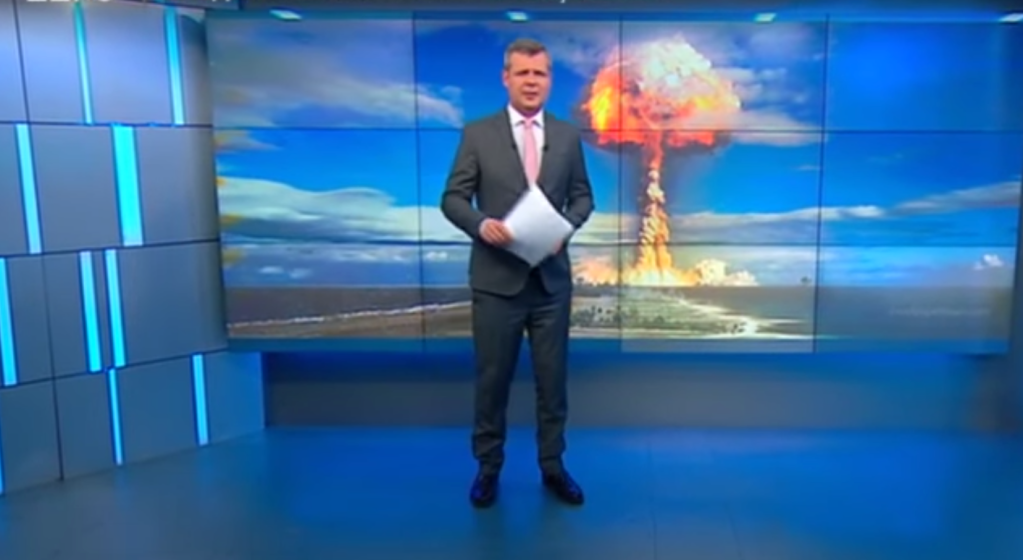 Das russische Staatsfernsehen empfiehlt seinen Zuschauern, Kriegsvorräte anzulegen