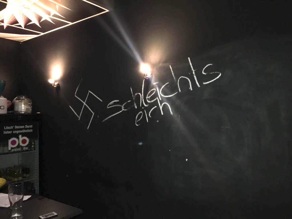 Hakenkreuz in Grazer Bar: Unbekannte Täter verwüsten ein Shisha-Lokal