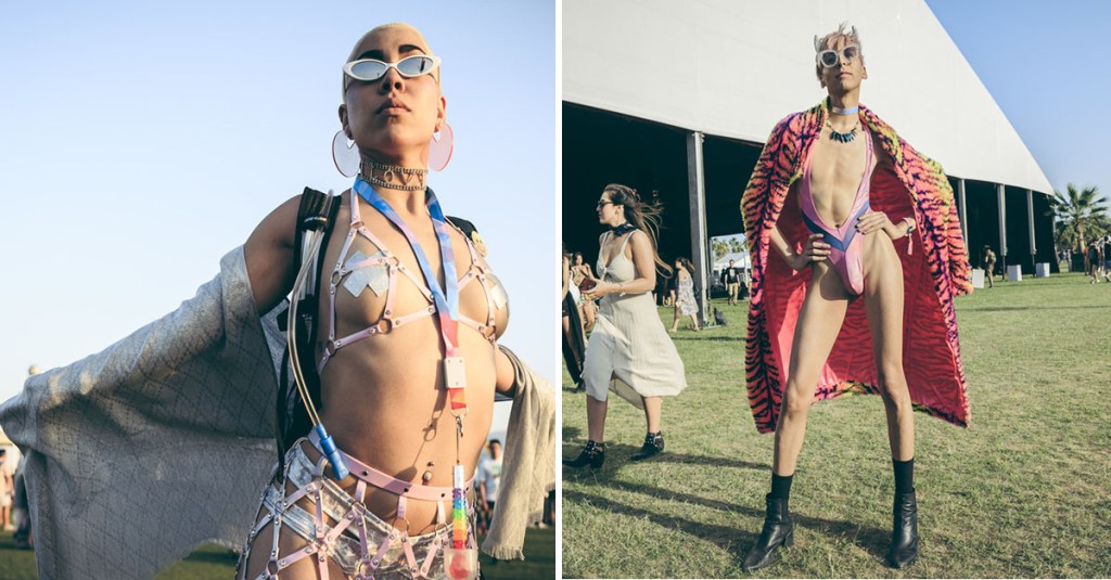 Nippel-Patches, Glitzer und Schniedel-Bikinis – Hier sind die schönsten Outfits vom Coachella 2018
