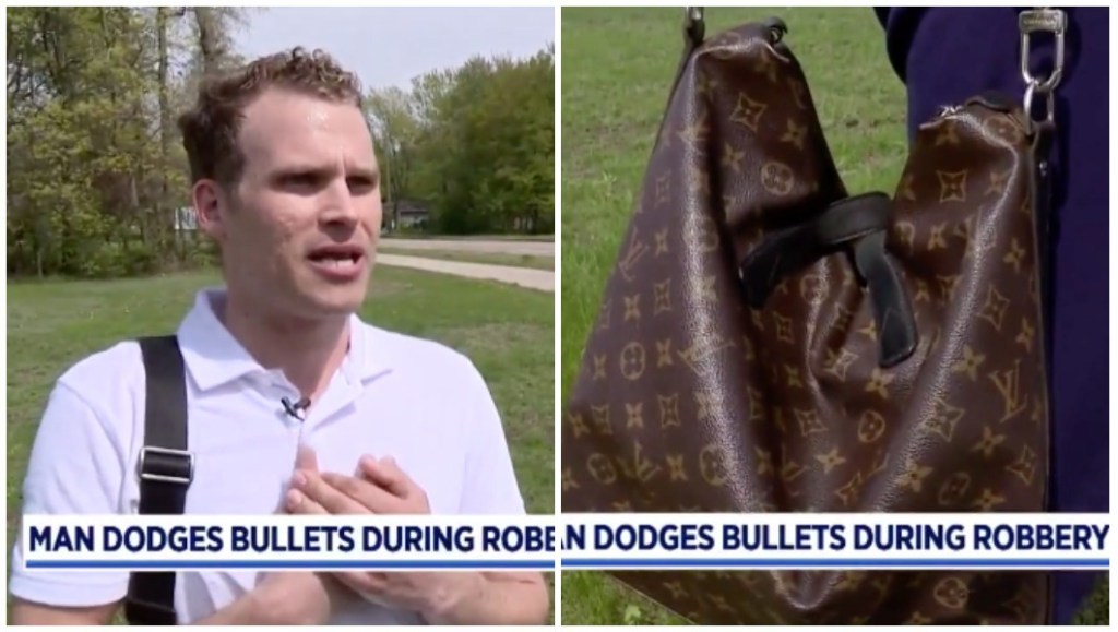 Manden der var klar på at blive skudt for at beskytte sin Louis Vuitton-taske