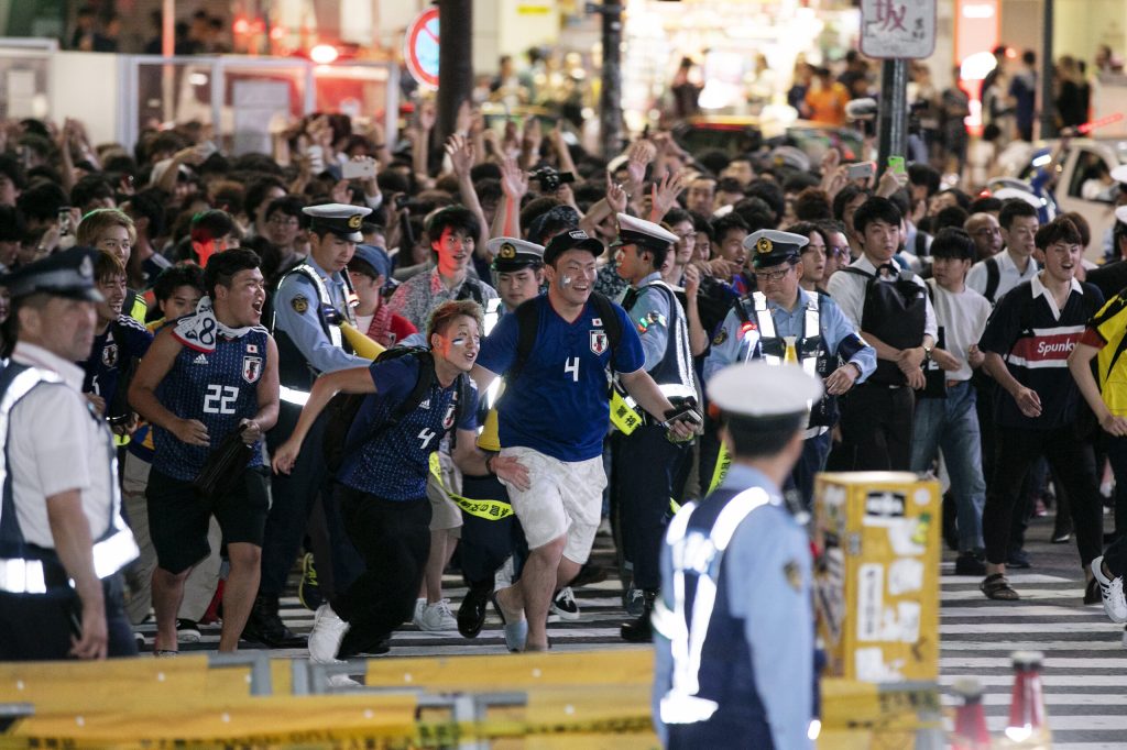 ロシアW杯　日本戦の日は 渋谷に近付かないようにしたい