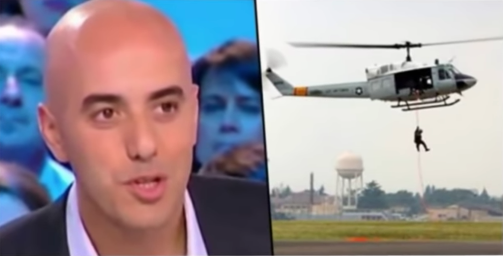 Bak film Hollywood, Seorang Gangster Prancis Kabur dari Penjara Naik Helikopter