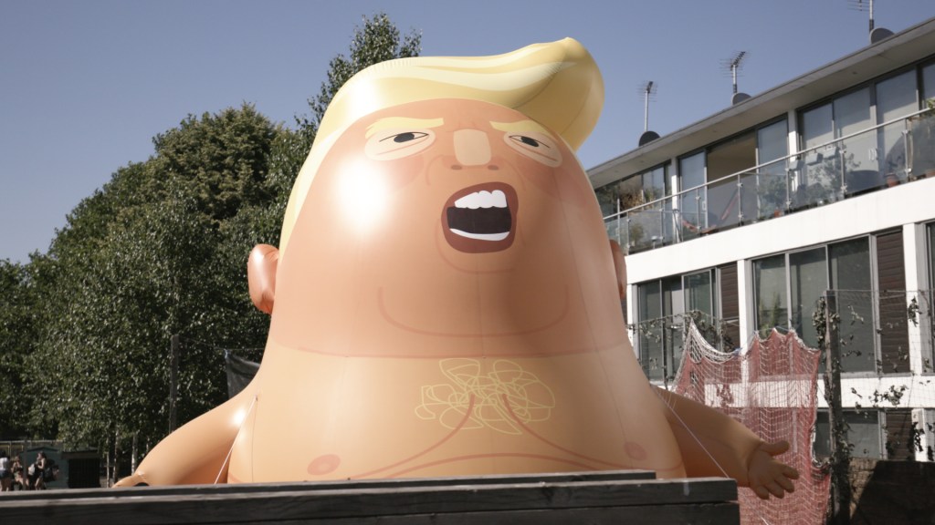 Trump says the U.K. likes him a lot (aside from the thousands of protesters)
