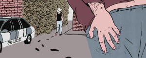 Man following a woman home