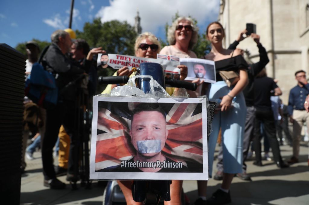 ‘I’m Delighted for Britain’ – the Tommy Robinson Supporters Celebrating His Bail