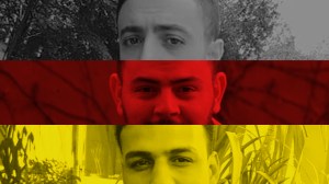 Drei Geflüchtete in Deutschland
