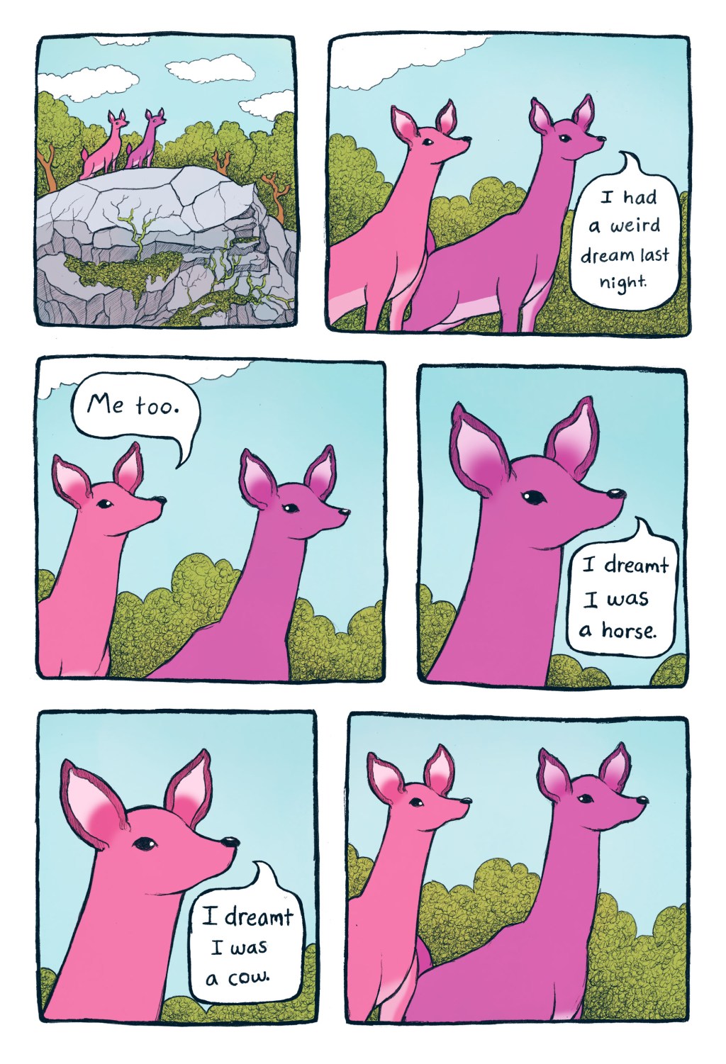 ‘Two Deer,’ Today’s Comic by Allison Conway