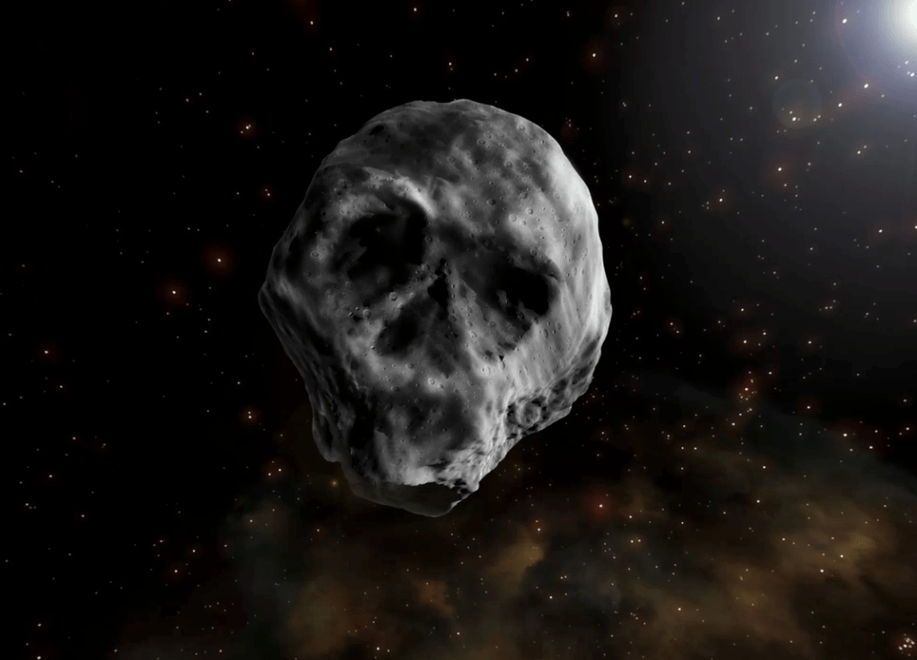 Valjda će nas ovaj asteroidu u obliku džinovske lobanje sve uništiti
