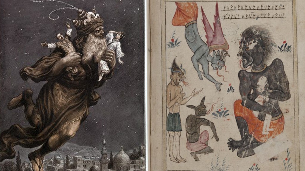What Are Jinn: Two illustrations of jinn