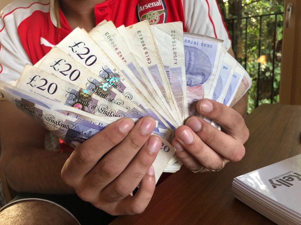 Flush with cash