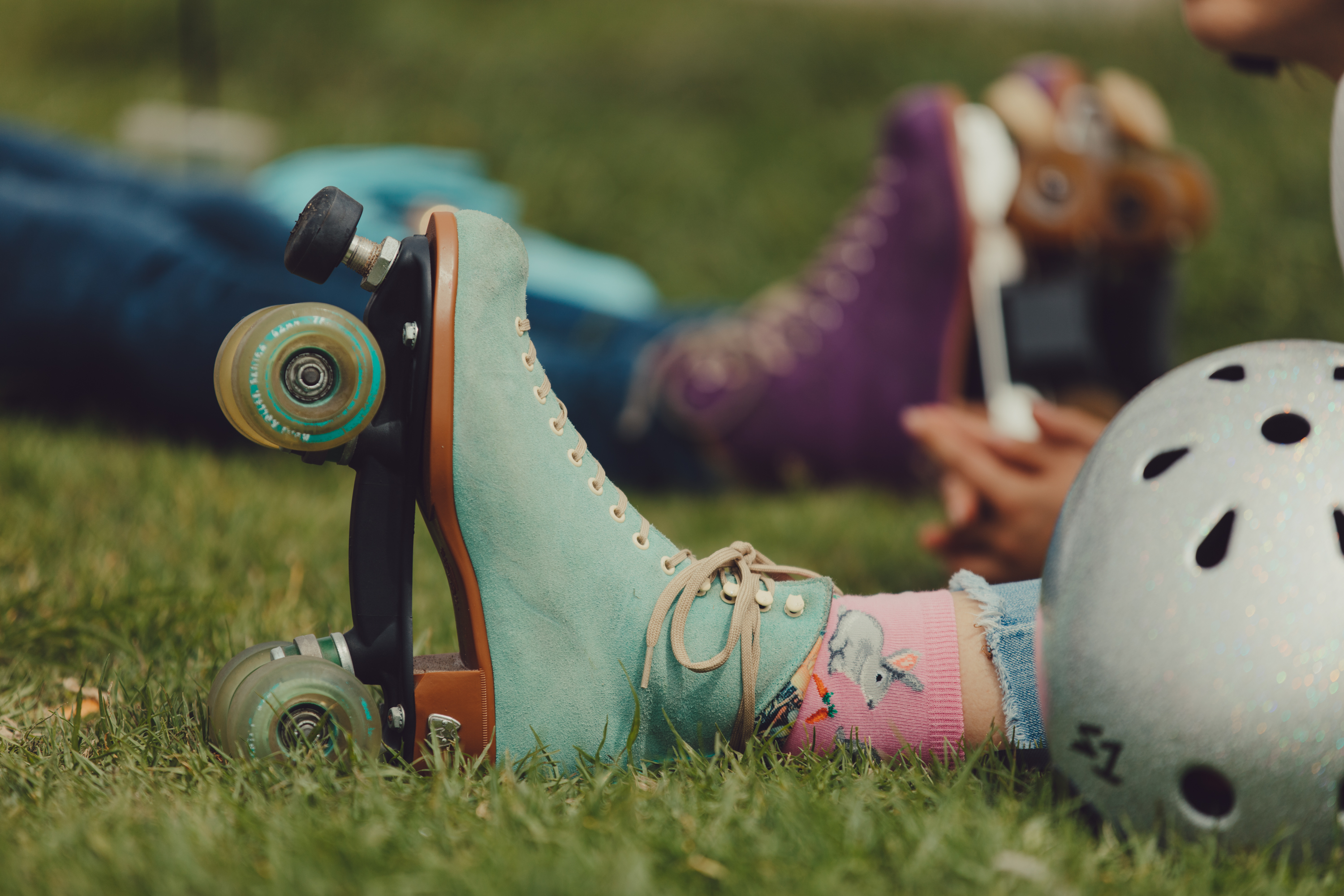 Moxi Lolly Skate in seafoam green