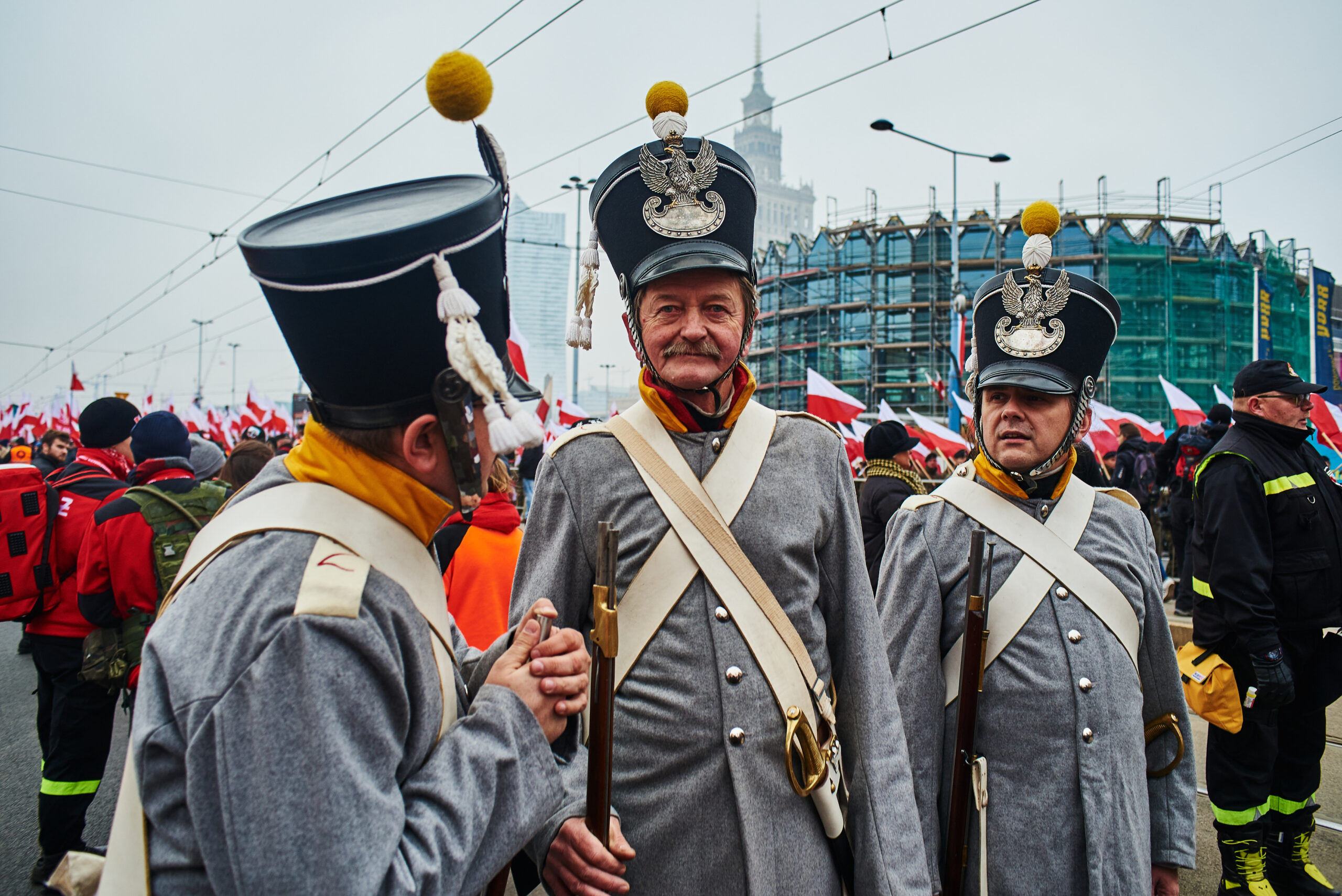 Rekonstruktorzy na Marszu Niepodległości 2018