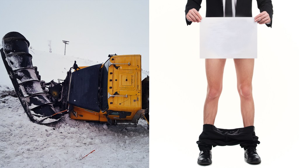 Pantless Snowplow Thief Who Crashed into the Bell Island Ferry Terminal Is a Hamfisted But Devastatingly Accurate Metaphor for Newfoundland in 2018