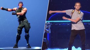 Backpack Kid tanzt Fortnite-Emote