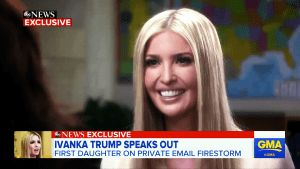 Ivanka Trump during an interview.