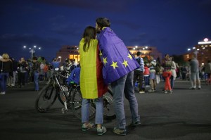 romani protest piata victoriei romania