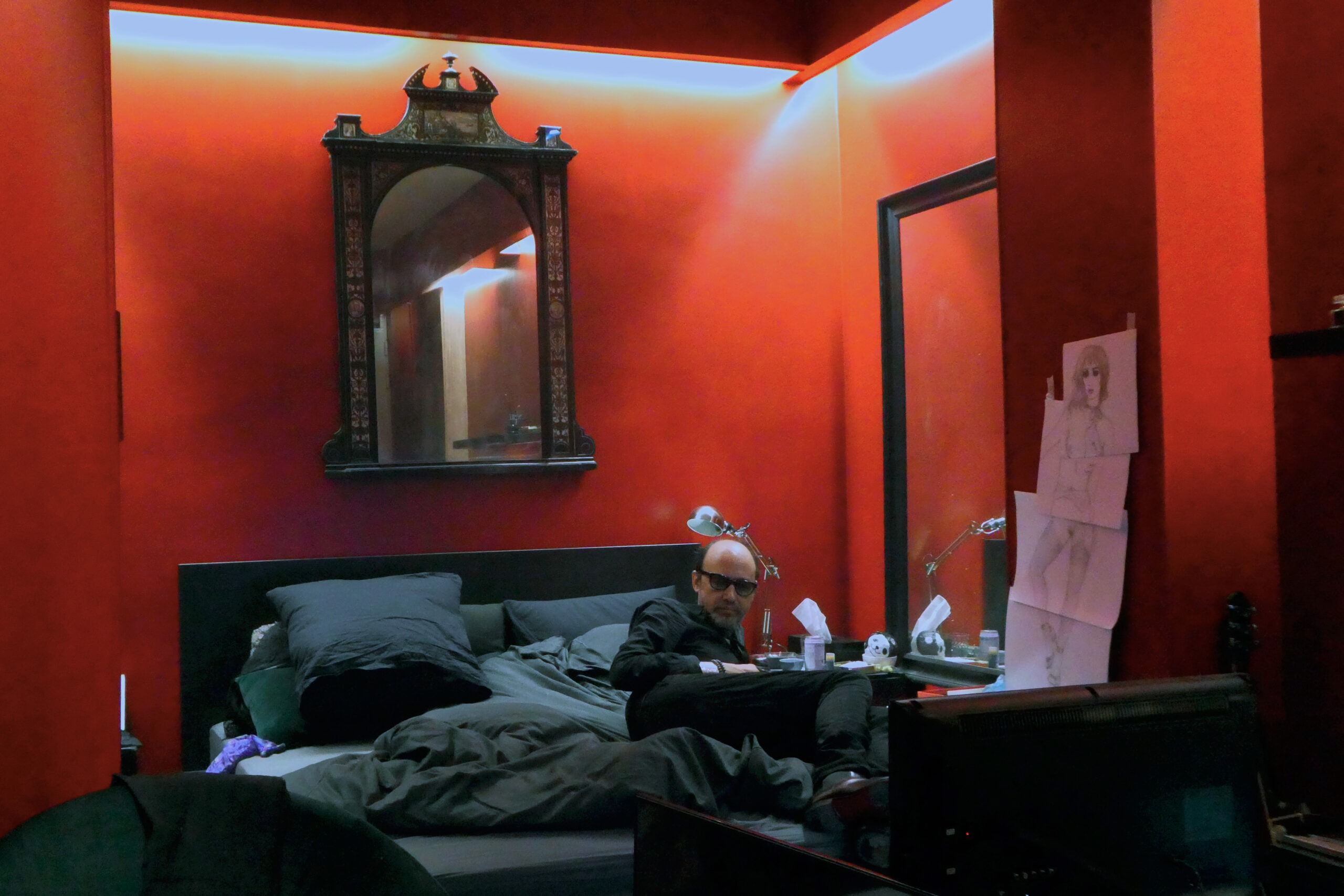 Nicolas Ker sur son lit