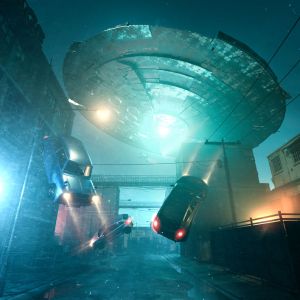 alien menculik manusia di jalanan